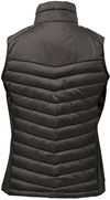 Am image of a Custom Stormtech Womens Montserrat Thermal Vest in Black/Granite!