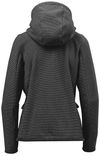 Am image of a Custom Stormtech Womens Medusa Fleece Hoody in Charcoal Stripe!