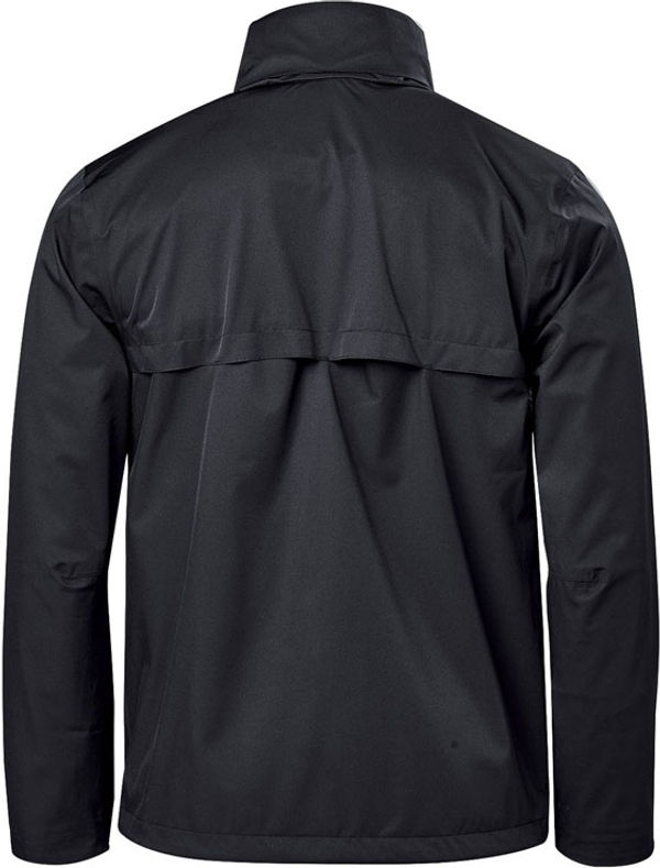 Am image of a Custom Stormtech Mens Scirocco Lightweight Shell in Black!