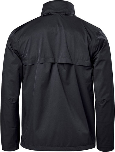 Am image of a Custom Stormtech Mens Scirocco Lightweight Shell in Black!