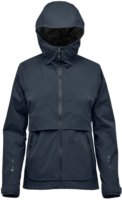 Am image of a Custom Stormtech Womens Artimus Technical Shell in Navy!