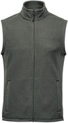 Am image of a Custom Stormtech Mens Montauk Fleece Vest in Granite!