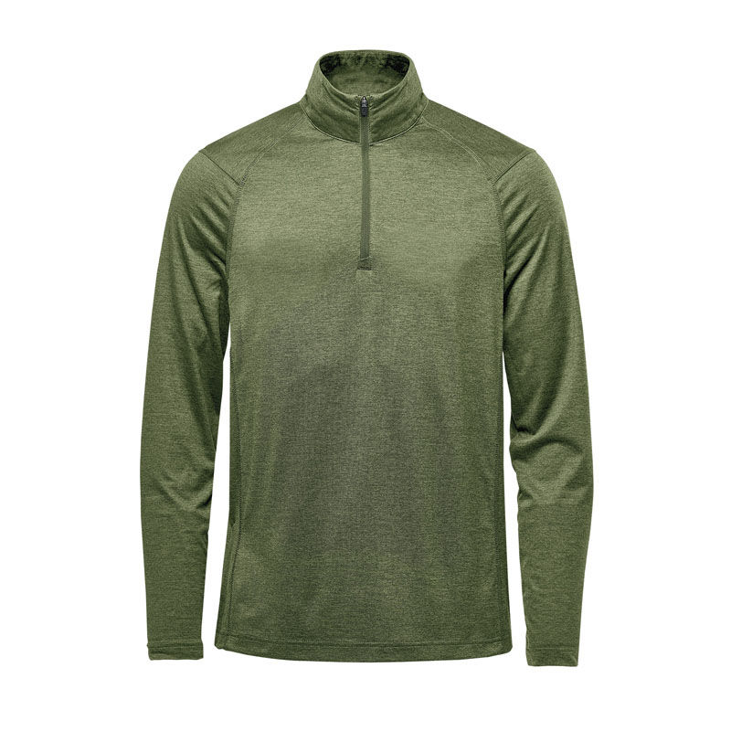 Stormtech Men's Milano Quarter Zip Pullover in Sage Green Heather