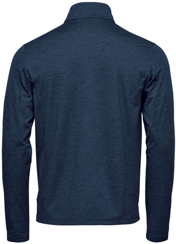 Am image of a Custom Stormtech Mens Treeline Performance Jacket in Dark Navy Heather!