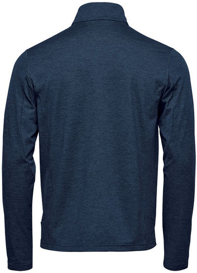 Am image of a Custom Stormtech Mens Treeline Performance Jacket in Dark Navy Heather!