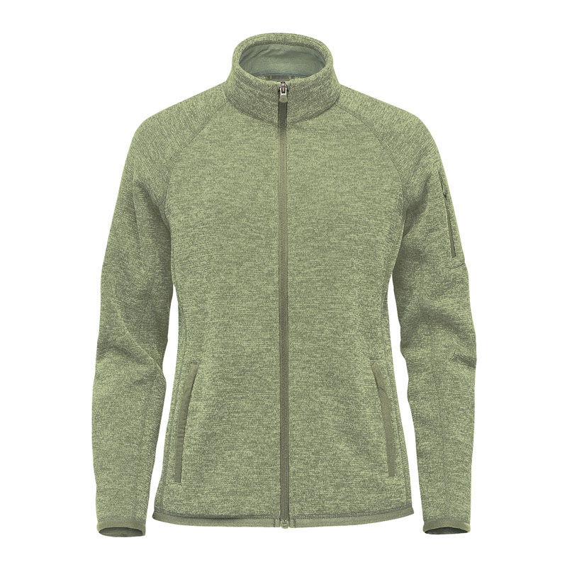 Stormtech Women's Avalante Full Zip Fleece Jacket in Sage Green Heather