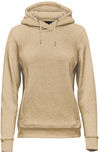 Am image of a Custom Stormtech Womens Monashee Fleece Pullover Hoody in Oatmeal Heather!