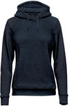 Am image of a Custom Stormtech Womens Monashee Fleece Pullover Hoody in Navy!