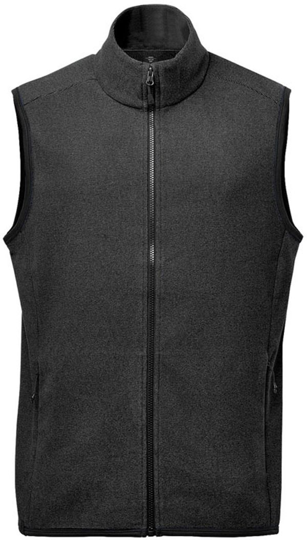 Am image of a Custom Stormtech Mens Novarra Vest in Carbon Stripe!