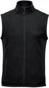 Am image of a Custom Stormtech Mens Montauk Fleece Vest in Black!