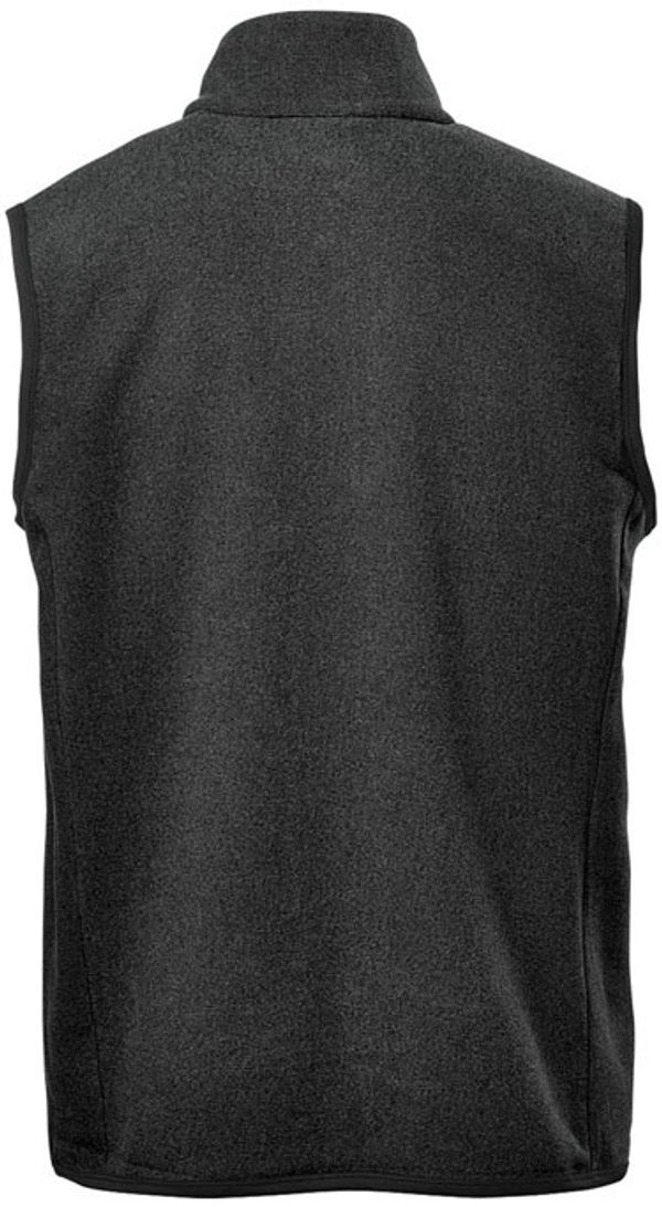 Am image of a Custom Stormtech Mens Novarra Vest in Carbon Stripe!