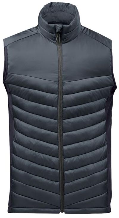 Am image of a Custom Stormtech Mens Montserrat Thermal Vest in Indigo/Midnight!
