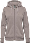 Am image of a Custom Stormtech Womens Monashee Fleece Full Zip Hoody in Taupe!