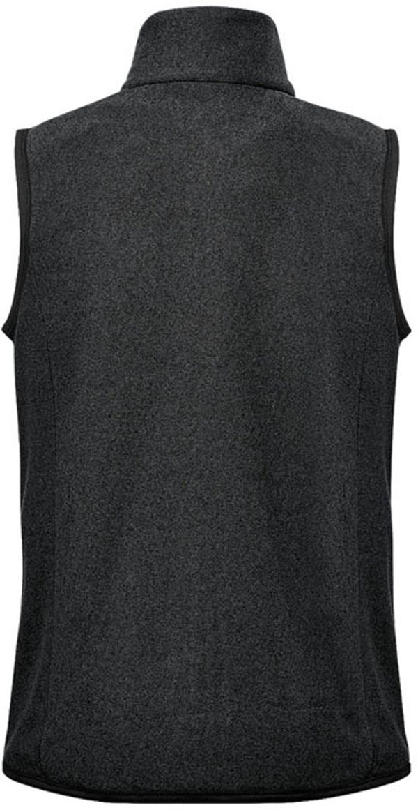 Am image of a Custom Stormtech Womens Novarra Vest in Carbon Stripe!