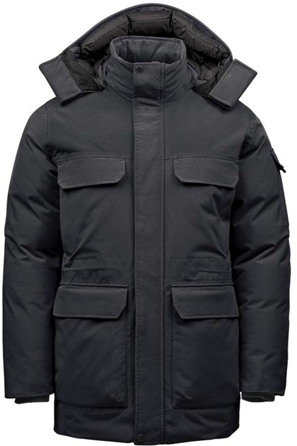 Am image of a Custom Stormtech Mens Denali Parka in Black/Granite!