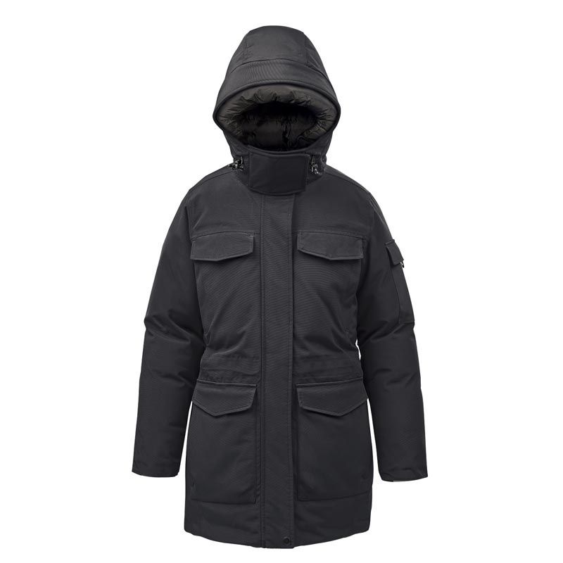 Stormtech Womens Denali Parka in Black/Granite