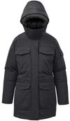 Am image of a Custom Stormtech Womens Denali Parka in Black/Granite!