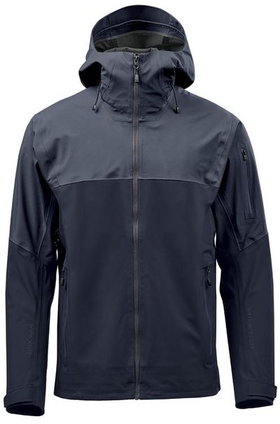 Am image of a Custom Stormtech Mens Vertex Stormshell in Dusk/Midnight!