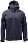 Am image of a Custom Stormtech Mens Vertex Stormshell in Dusk/Midnight!