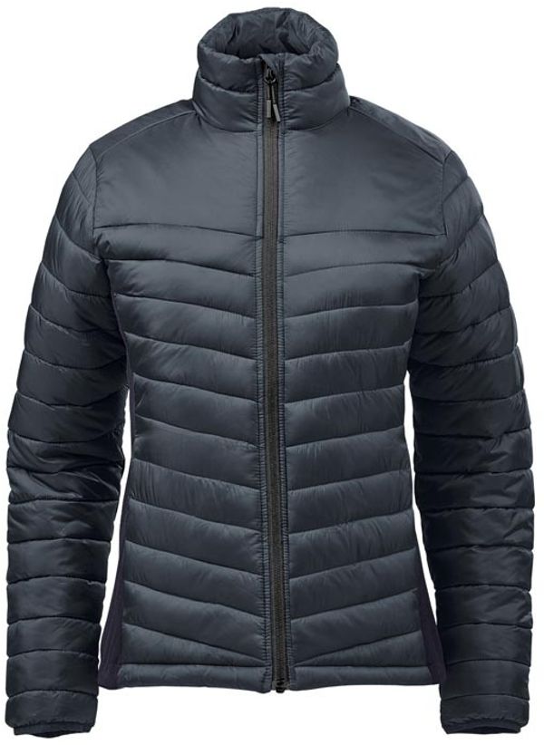 Am image of a Custom Stormtech Womens Montserrat Thermal Jacket in Indigo/Midnight!