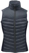 Am image of a Custom Stormtech Womens Montserrat Thermal Vest in Indigo/Midnight!