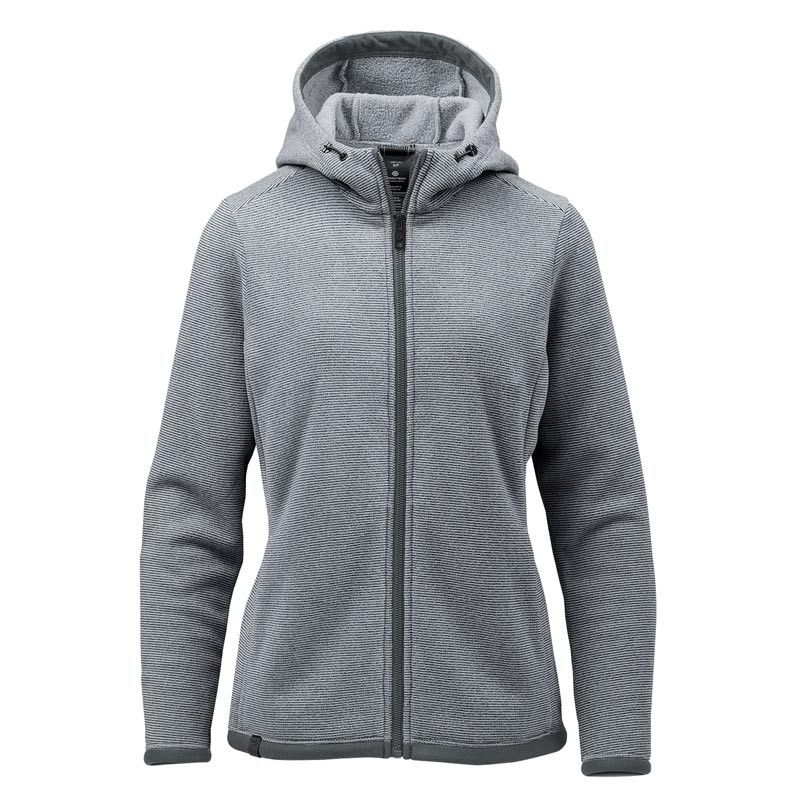 Stormtech Womens Medusa Fleece Hoody in Zinc Stripe