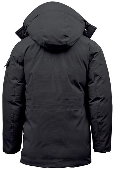 Am image of a Custom Stormtech Mens Denali Parka in Black/Granite!