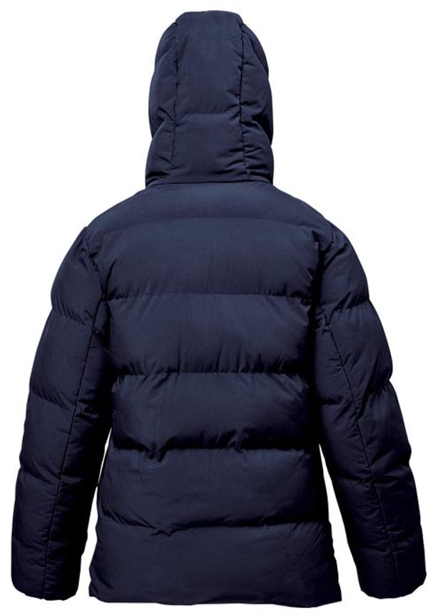 Am image of a Custom Stormtech Womens Explorer Thermal Jacket in Midnight!