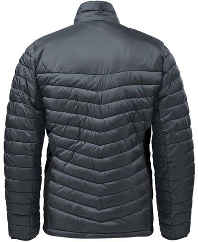 Am image of a Custom Stormtech Mens Montserrat Thermal Jacket in Indigo/Midnight!