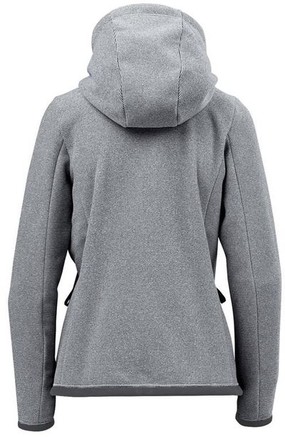 Am image of a Custom Stormtech Womens Medusa Fleece Hoody in Zinc Stripe!
