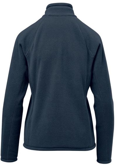 Am image of a Custom Stormtech Womens Montauk Fleece Jacket in Midnight!