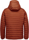 Am image of a Custom Stormtech Men's Nautilus Quilted Hoody in Rust!