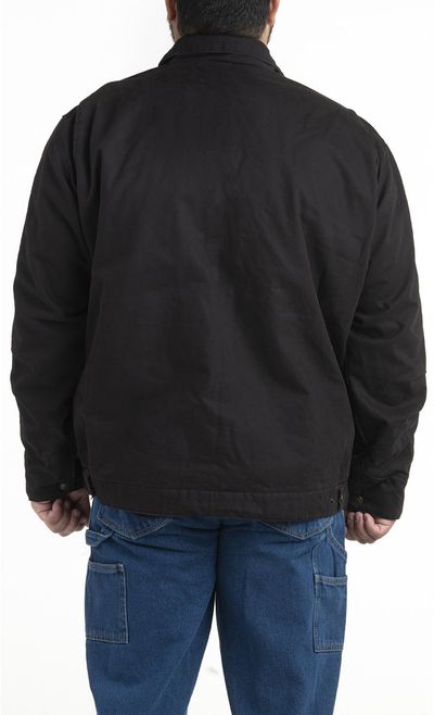 Am image of a Custom Berne Mens Highland Washed Gasoline Jacket in BLACK!