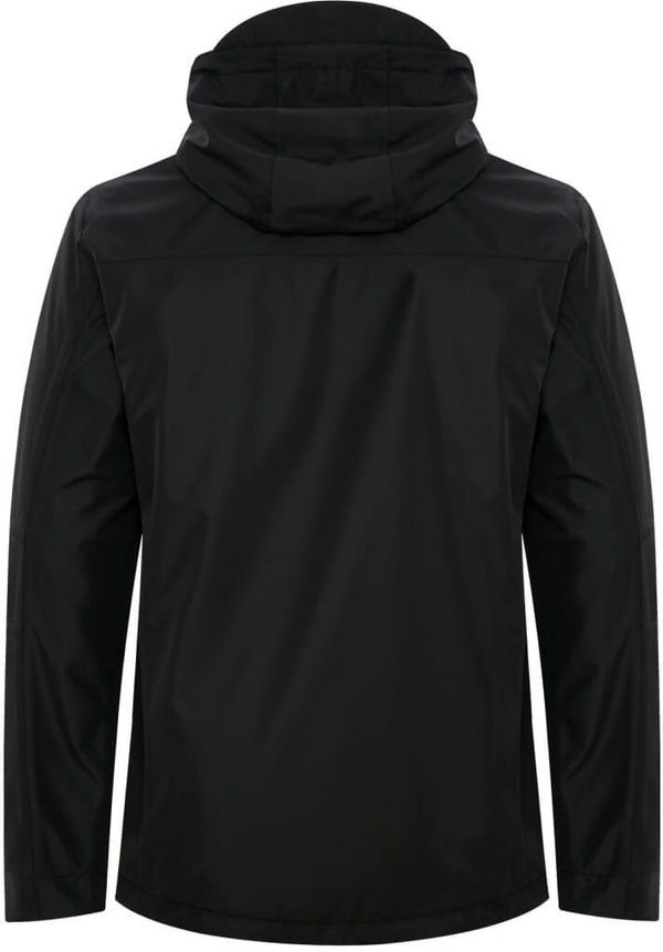 Am image of a Custom Coal Harbour Coast to Coast Rain Jacket in Black!