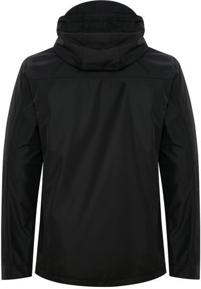 Am image of a Custom Coal Harbour Coast to Coast Rain Jacket in Black!