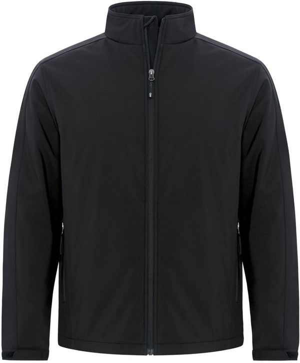 Am image of a Custom Coal Harbour Everyday Insulated Water Repellent Soft Shell Jacket in Black!