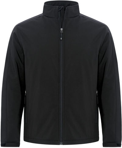 Am image of a Custom Coal Harbour Everyday Insulated Water Repellent Soft Shell Jacket in Black!