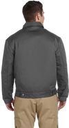 Am image of a Custom Dickies Men's Lined Eisenhower Jacket in Charcoal!