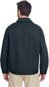 Am image of a Custom Dickies Men's Unlined Eisenhower Jacket in Dark Navy!
