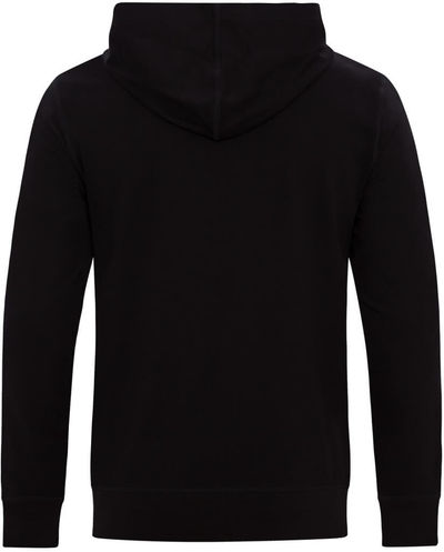 Am image of a Custom Koi Element Pullover Hooded Fleece in Onyx!