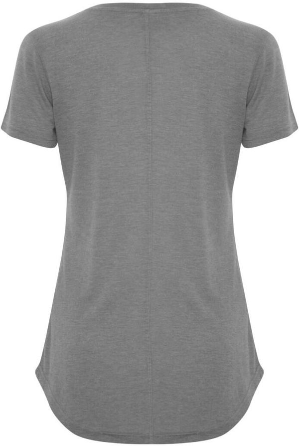 Am image of a Custom Koi Triblend Scoop Neck Relaxed Ladies Tee in Grey!