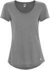 Am image of a Custom Koi Triblend Scoop Neck Relaxed Ladies Tee in Grey!