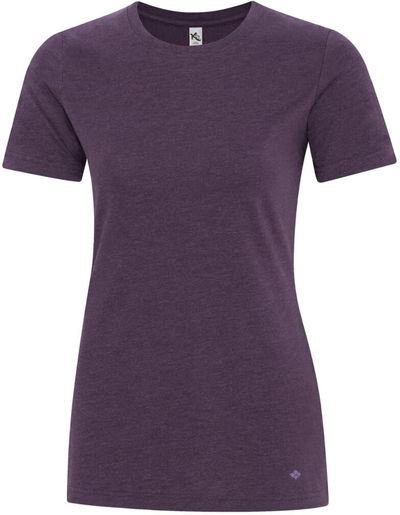 Am image of a Custom Koi Element Ring Spun Blend Ladies Tee in Amethyst!