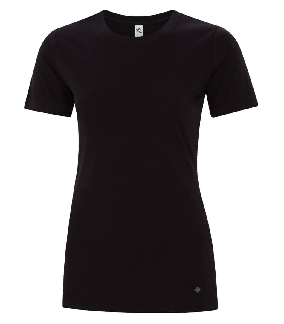 Koi Element Ring Spun Blend Ladies Tee in Onyx