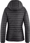 Am image of a Custom CX2 Canyon Ladies Lightweight Puffy Jacket in Charcoal!