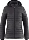 Am image of a Custom CX2 Canyon Ladies Lightweight Puffy Jacket in Charcoal!