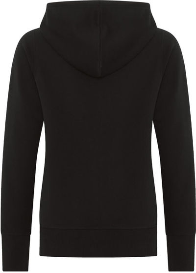 Am image of a Custom ATC ESACTIVE CORE FULL ZIP HOODED LADIES SWEATSHIRT in Black!