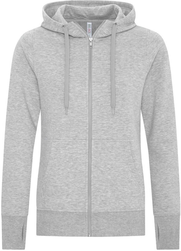 Am image of a Custom ATC ESACTIVE CORE FULL ZIP HOODED LADIES SWEATSHIRT in Athletic Grey!