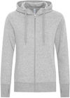 Am image of a Custom ATC ESACTIVE CORE FULL ZIP HOODED LADIES SWEATSHIRT in Athletic Grey!