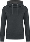 Am image of a Custom ATC ESACTIVE Vintage Pullover Ladies' Hooded Sweatshirt in Black Heather!